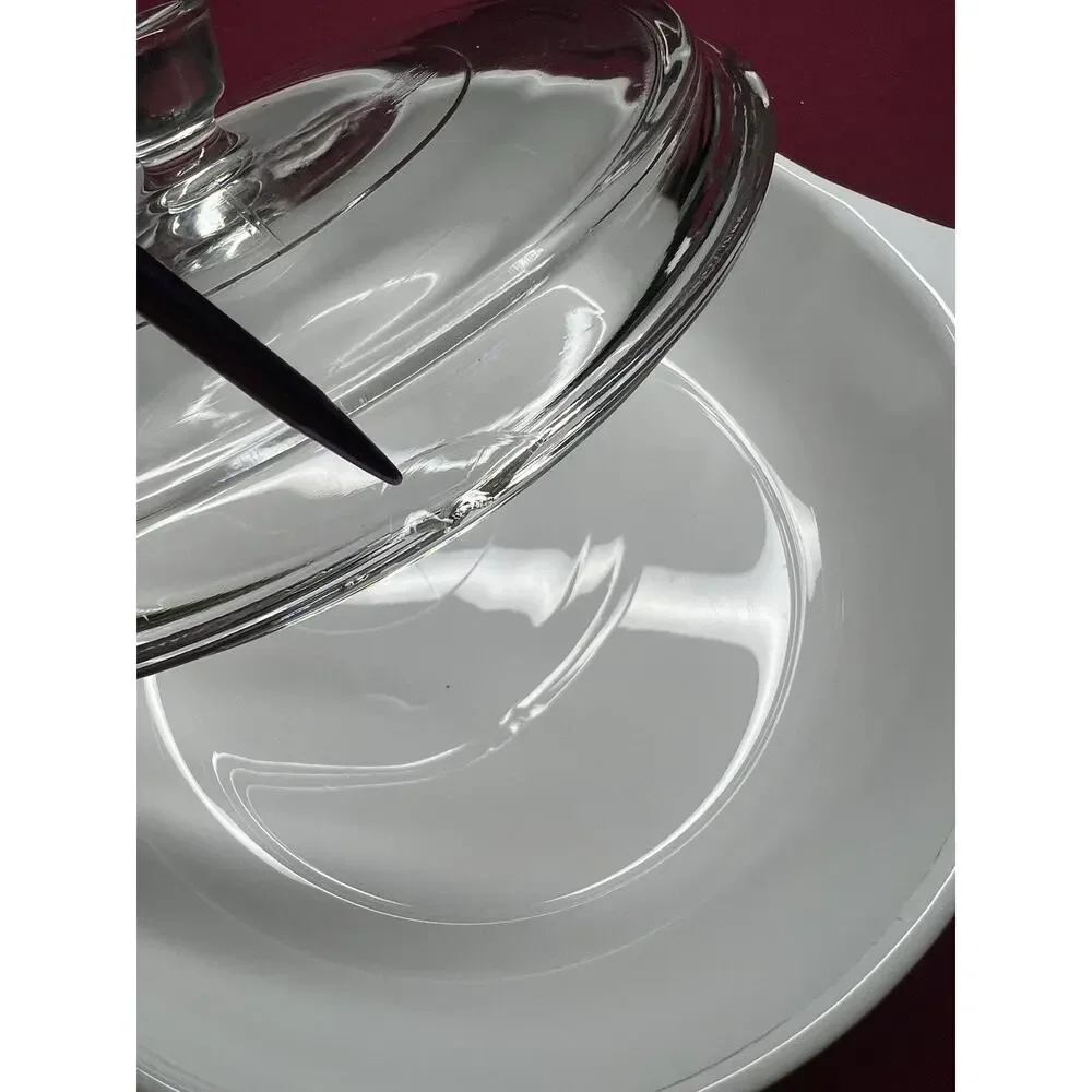 Corning Ware 6.5” Skillet with‎ lid P-83-B Cornflower Lid Has Chip